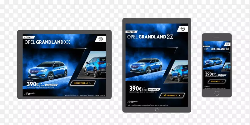 展示广告电子产品多媒体手持设备.Grandland x