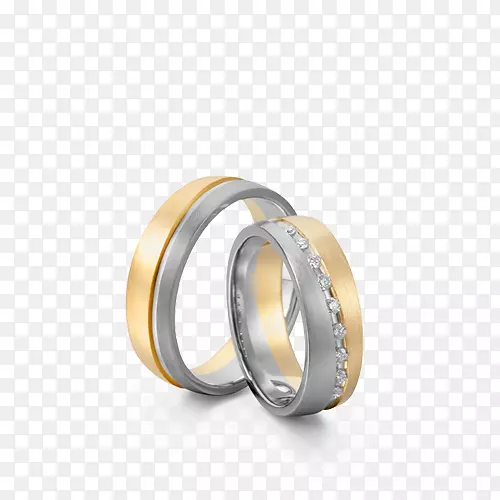 结婚戒指银珠宝金戒指