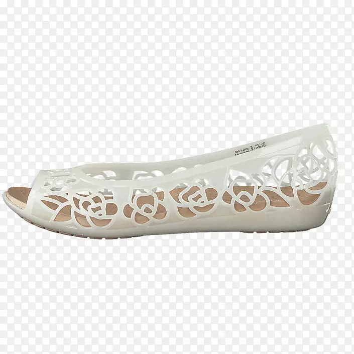 Crocs鞋女，白色古玛-鳄鱼凉鞋