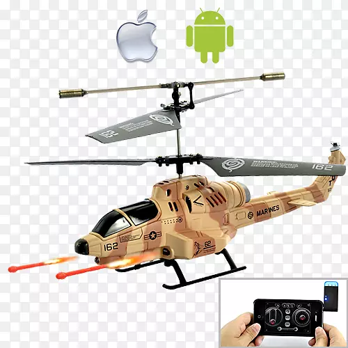 直升机旋翼ipod触摸无线电控制直升机
