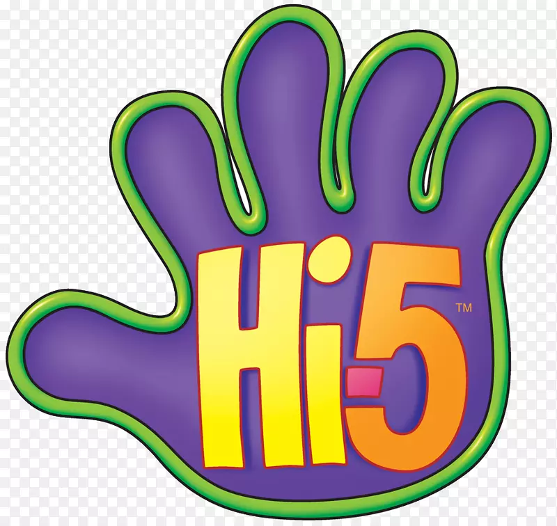 高五电视节目喜-5儿童电视系列片徽标-hi5徽标