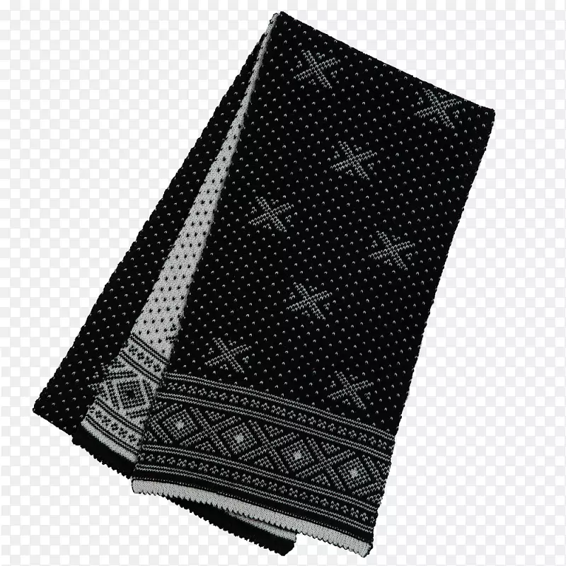 毛织品针织物针织用黑色围巾