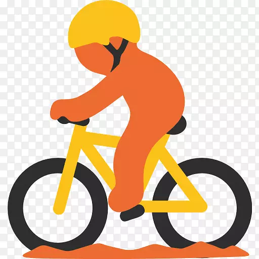 自行车车架表情符号运动自行车