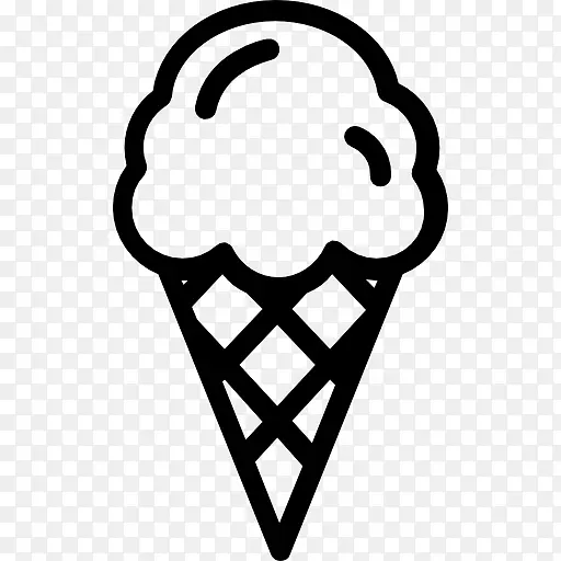 冰淇淋锥电脑图标食物-冰淇淋
