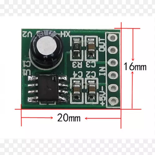 微控制器电子音频功率放大器立体声