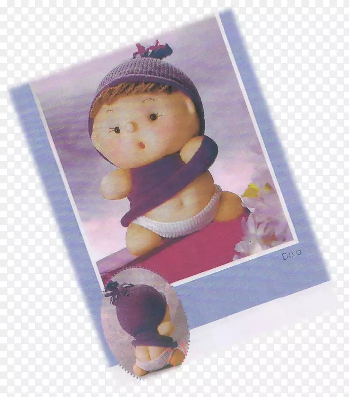 婴儿娃娃，蹒跚学步的婴儿画框，袜子娃娃