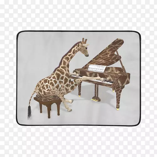 长颈鹿大钢琴家领带长颈鹿