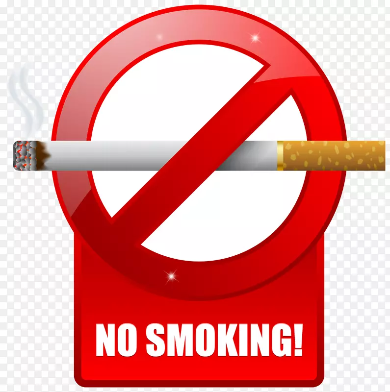 禁烟警告标志剪辑艺术-戒烟媒介