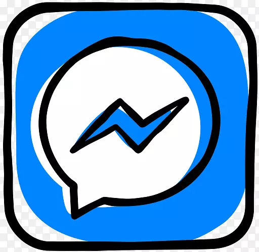 社交媒体facebook信使电脑图标剪贴画facebook消息图标