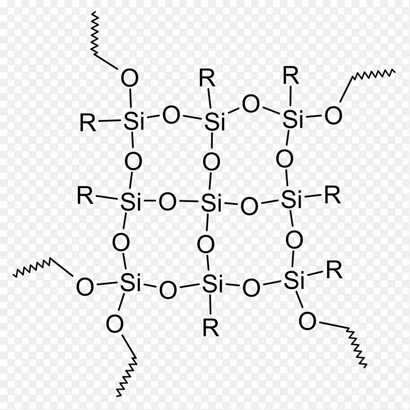 硅树脂合成树脂硅氧烷-二氧化硅结构