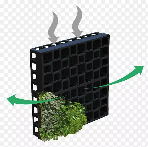 绿色墙花园系统生物滤池