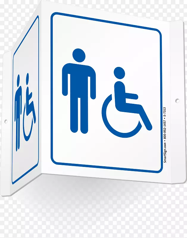 残疾男女公厕浴室-男厕所标志