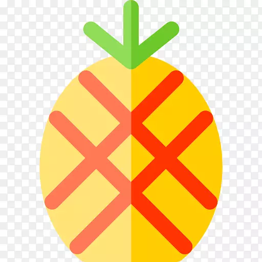 电脑图标封装后记剪辑艺术彩色菠萝