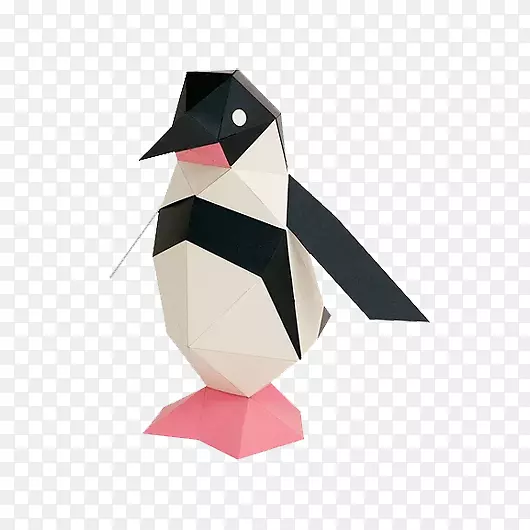 纸折纸企鹅淘宝拼图-企鹅