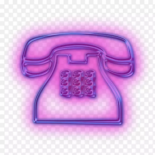 电话、电脑图标、短信、移动电话.紫色