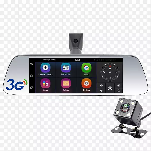gps导航系统car 1080 p数码录像机后视镜车