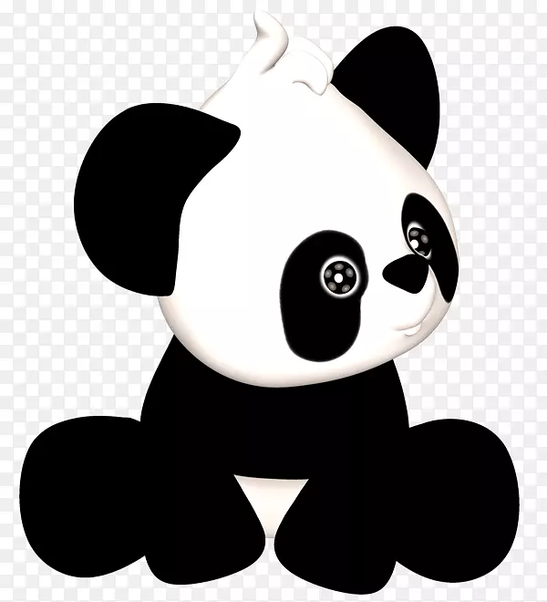 大熊猫小熊夹艺术熊
