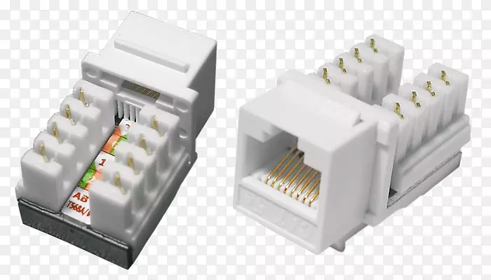 电连接器注册千斤顶键模块8p8c 5类电缆-rj 45