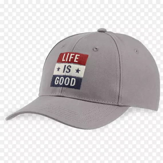 棒球帽灰色生活是好公司-棒球帽