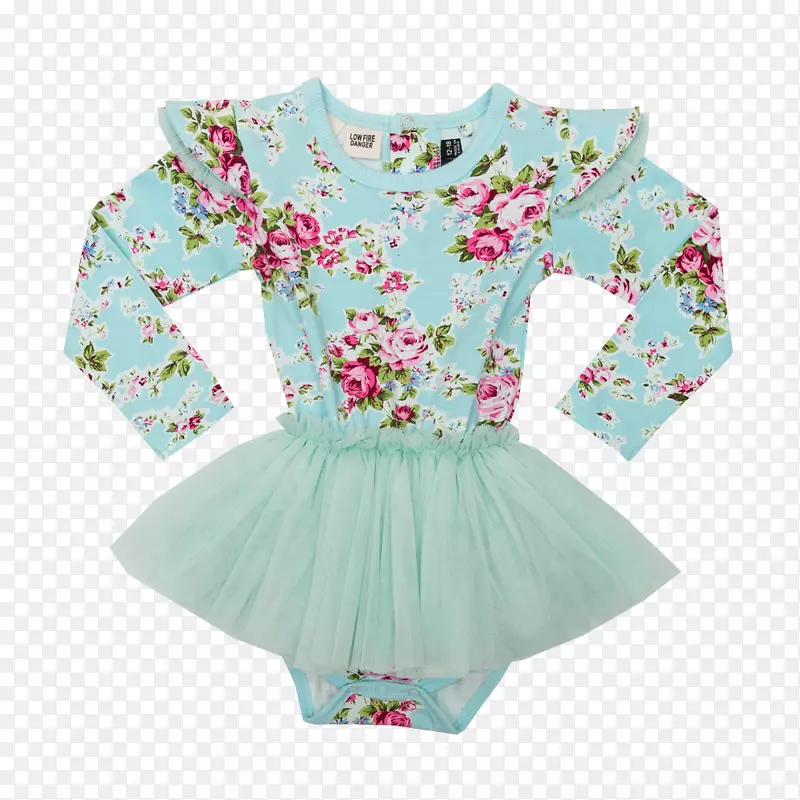 袖子衬衫婴儿和幼儿一件紧身套装连衣裙婴儿礼服