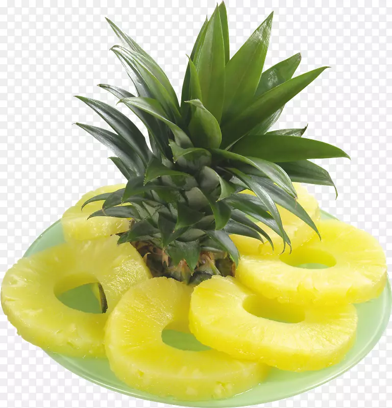 菠萝热带水果冰沙食品-菠萝