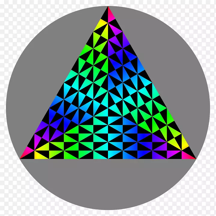 圣诞节装饰三角形字体-三角形