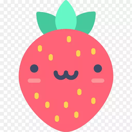 水果草莓电脑图标剪贴画-草莓