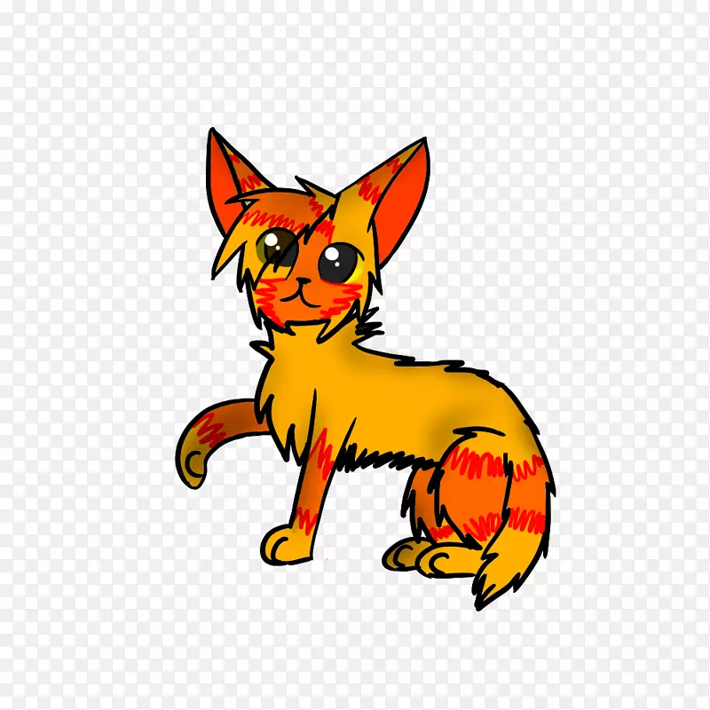 胡须猫红狐夹艺术-小猫