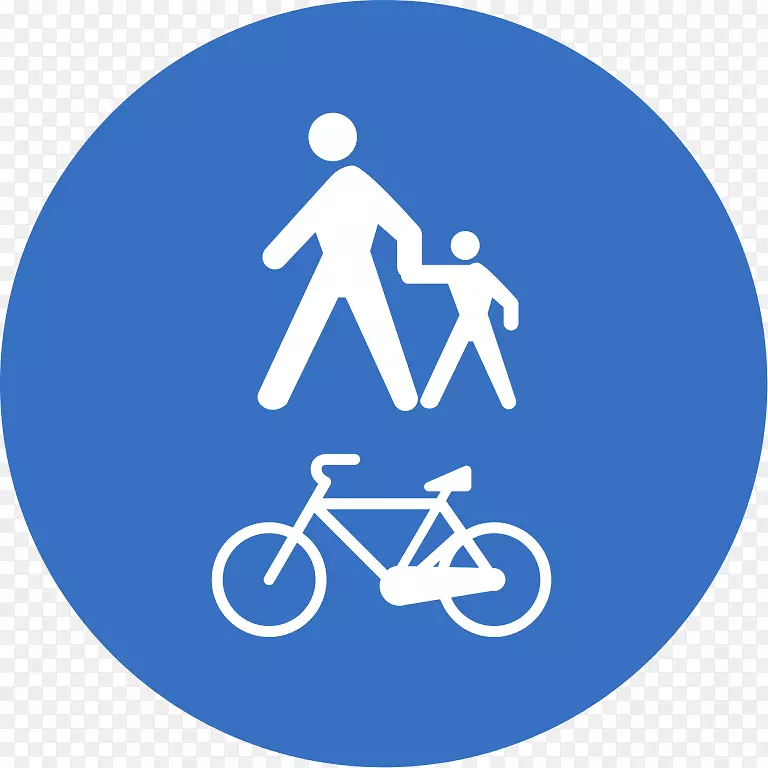 公共停车场、交通标志、自行车、道路-自行车