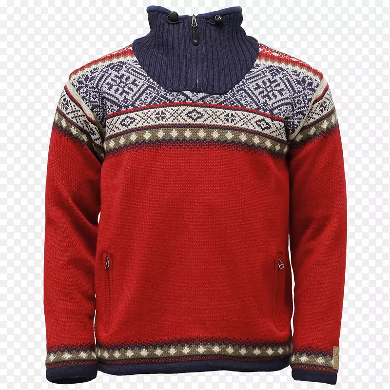 毛线挪威袖夹克-毛衣