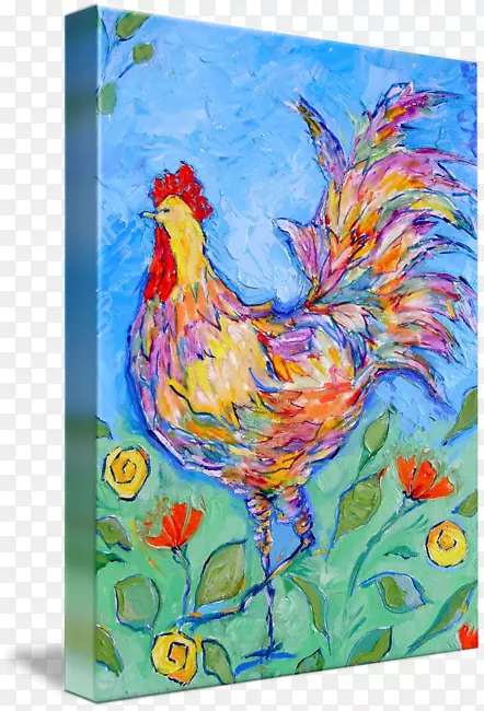 鸡画流行艺术