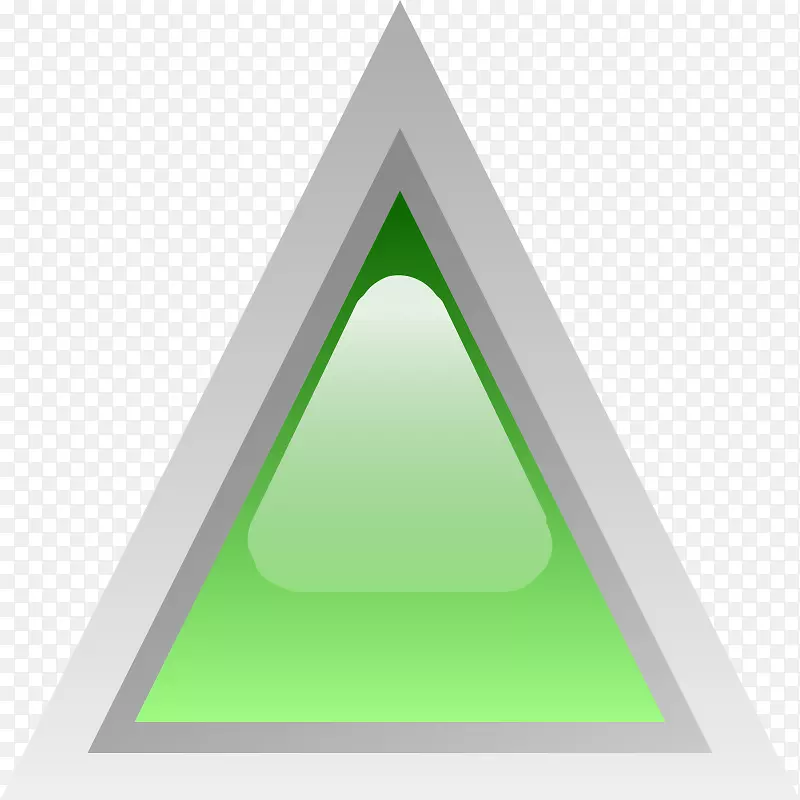 三角形计算机图标绿色剪贴画.三角形