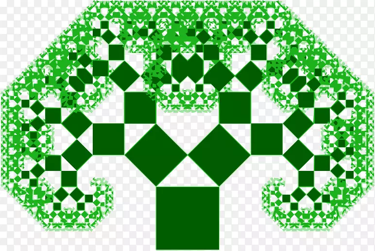 毕达哥拉斯树毕达哥拉斯定理分形Sierpinski三角形数学-数学