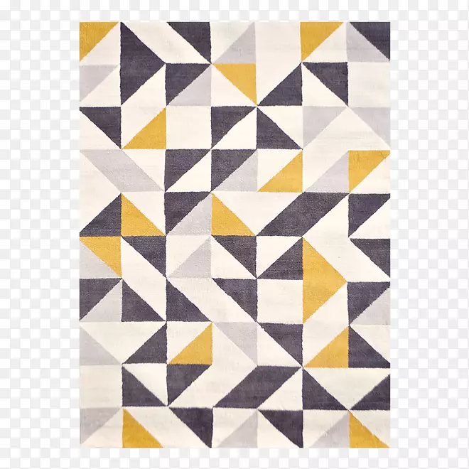 地毯黄色几何幾何学模様三角地毯