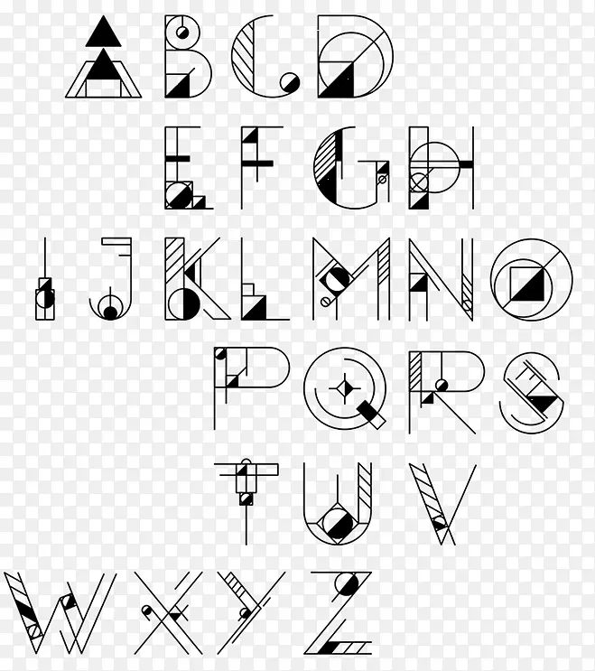 字形字母英文字母标志设计