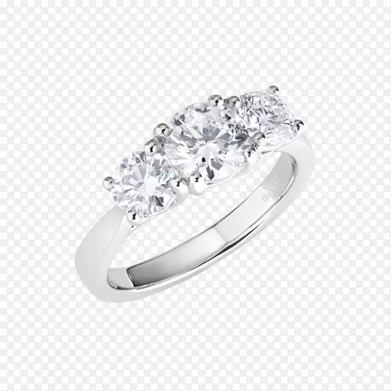 结婚戒指银钻石-梅根马克尔