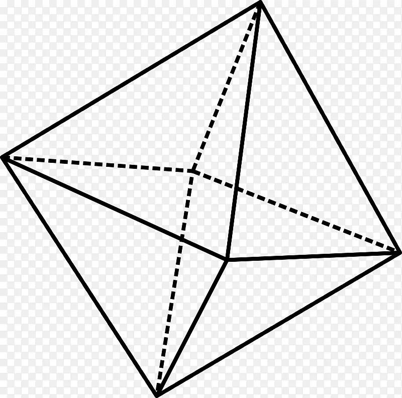八面体分子几何三角形固体几何三角形
