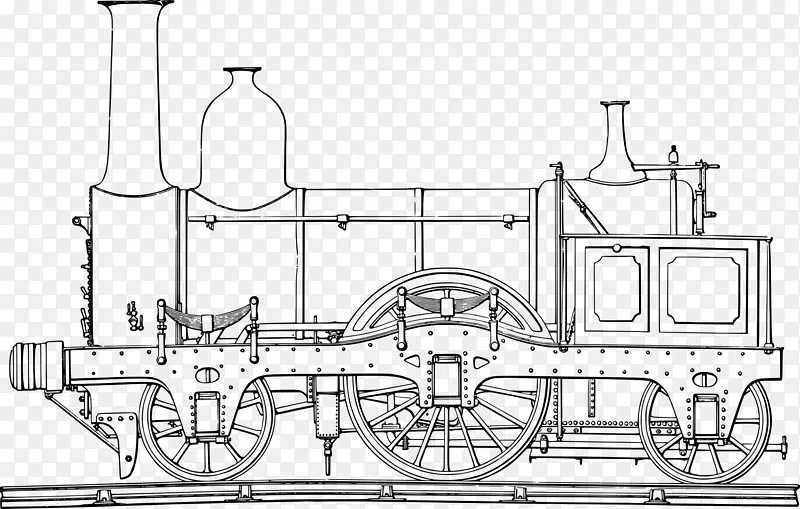 铁路运输蒸汽机车着色本列车