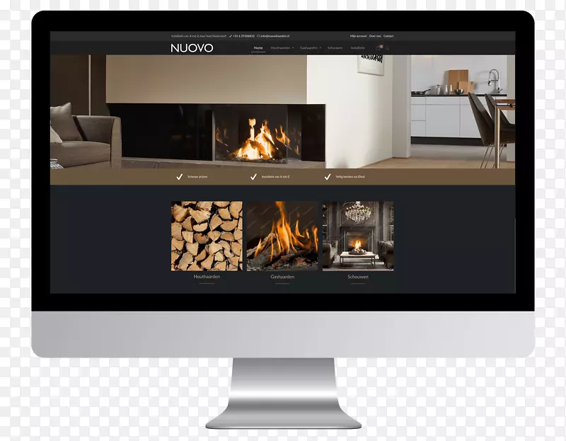 Dru Nicoletti&Harris公司网页设计壁炉-网页设计