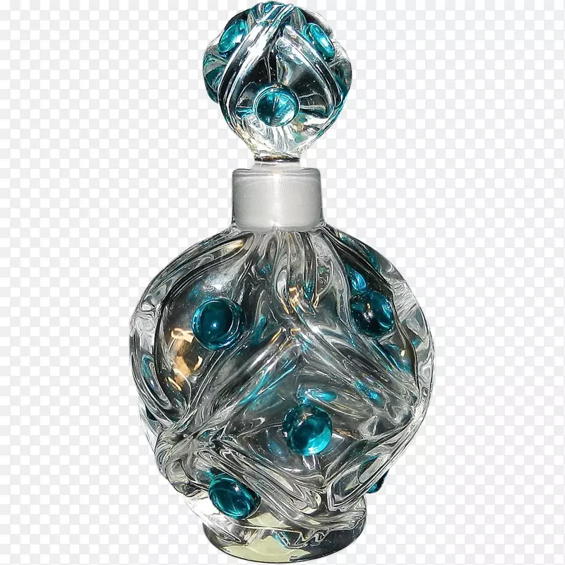 玻璃瓶钴蓝香水水晶玻璃