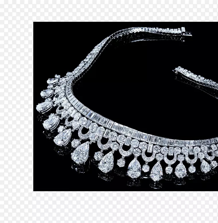 项链耳环钻石首饰哈里温斯顿公司。-项链