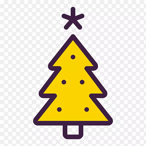 圣诞树电脑图标剪贴画-圣诞树