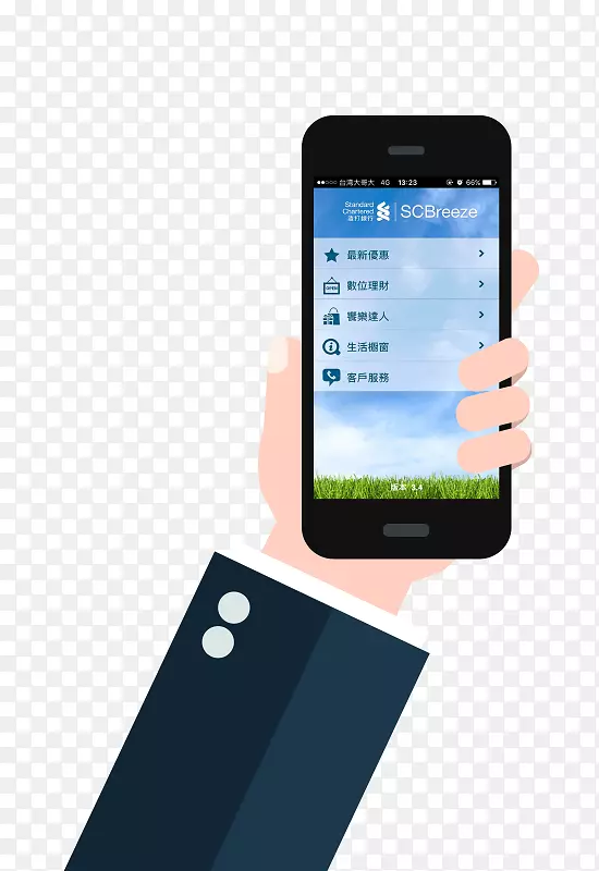 智能手机功能手机手持设备银行-智能手机