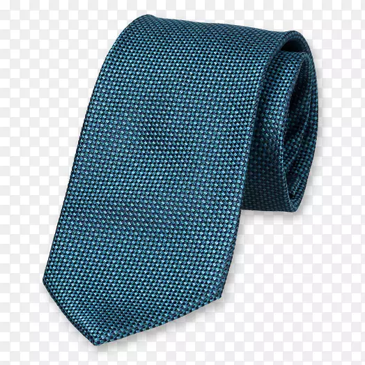 领带丝绸领结蓝色石油