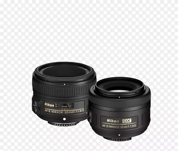 尼康-s dx NIKOR 35 mm f/1.8g数码单反尼康f-s nikkor 50 mm f/1.8g Nikon dx格式-照相机镜头