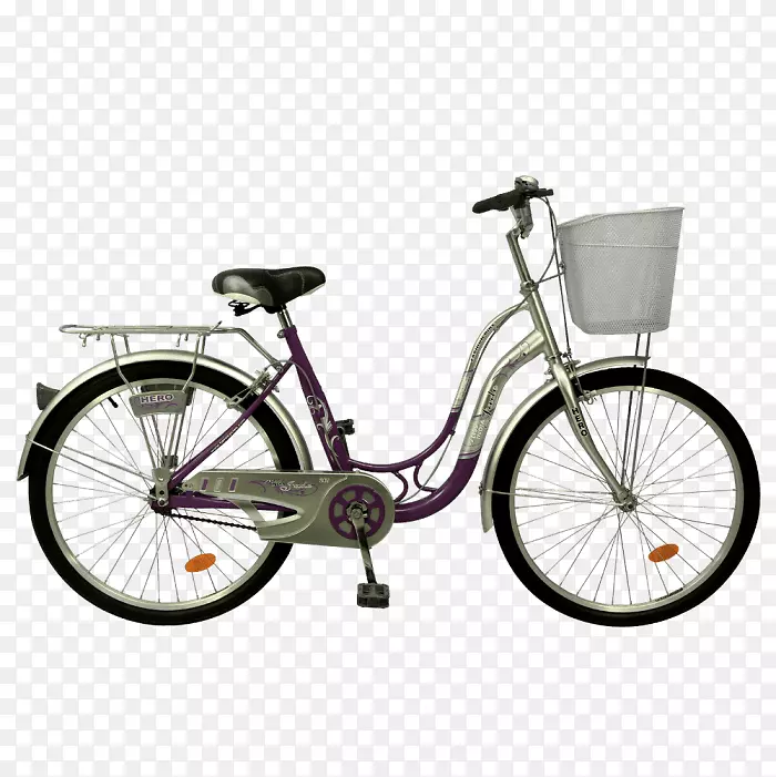 城市自行车单速自行车篮子自行车
