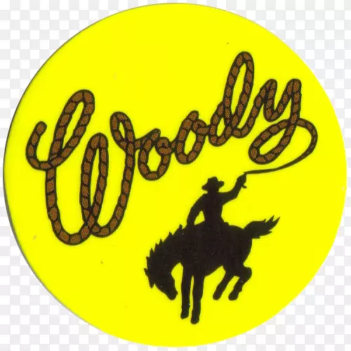 伍迪警长牛奶盖玩具故事徽标帕尼尼集团-伍迪