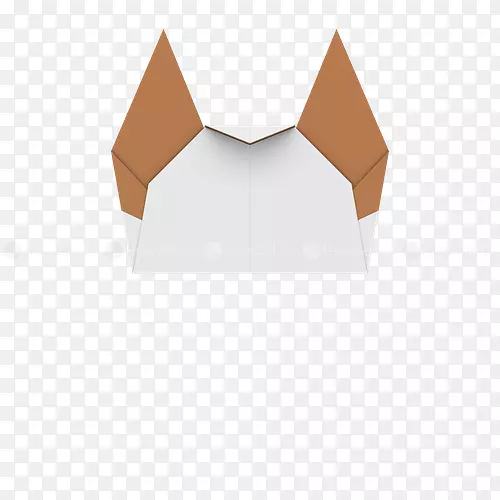 纸三角折纸线-折纸犬