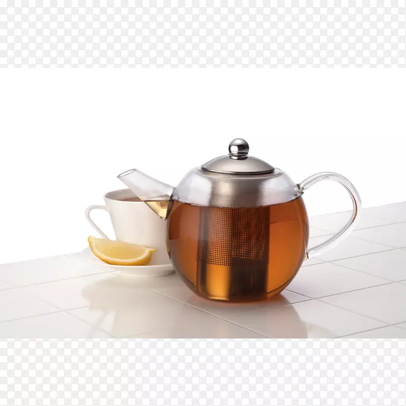 伯爵灰色茶壶玻璃茶壶茶