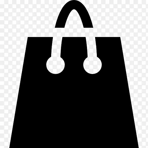 购物袋和手推车电脑图标标志-工具袋